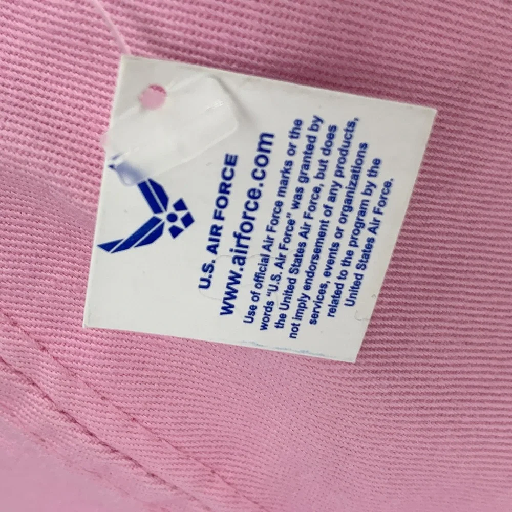 U.S. Air Force Hat Women's USAF Pink Embroidered Strapback Baseball Cap w/ Tag